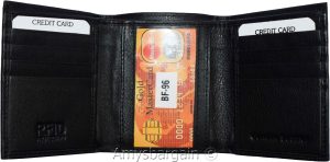 Men's RFID Wallet Genuine Leather Trifold Wallet 2 billfold Brnd New in Box RFID - Image 12