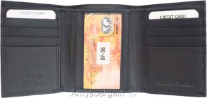Men's RFID Wallet Genuine Leather Trifold Wallet 2 billfold Brnd New in Box RFID - Image 8