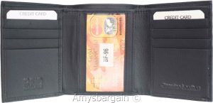 Men's RFID Wallet Genuine Leather Trifold Wallet 2 billfold Brnd New in Box RFID - Image 9
