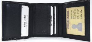 Men's RFID genuine leather trifold wallet secure IDs credit cards br new in box - Image 14