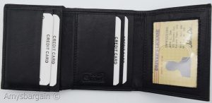 Men's RFID genuine leather trifold wallet secure IDs credit cards br new in box - Image 17