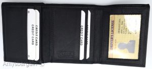 Men's RFID genuine leather trifold wallet secure IDs credit cards br new in box - Image 18