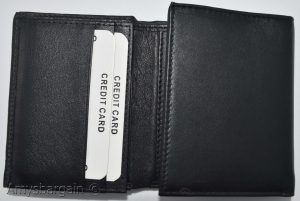 Men's RFID genuine leather trifold wallet secure IDs credit cards br new in box - Image 3