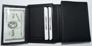 Men's RFID genuine leather trifold wallet secure IDs credit cards br new in box - Image 4