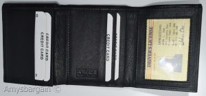 Men's RFID genuine leather trifold wallet secure IDs credit cards br new in box - Image 9