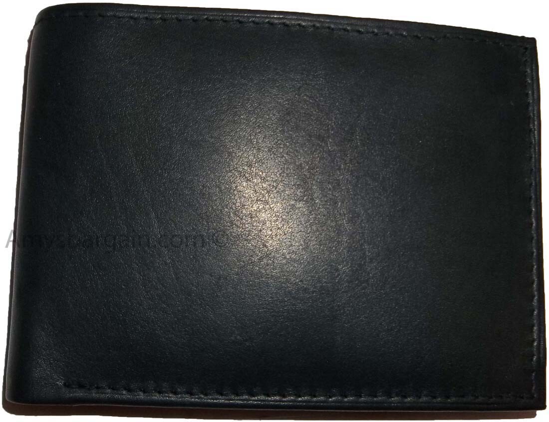 Men's Wallet Leather Bifold wallet 8 Card Holder 2 ID window 2 Bill slots - Image 12