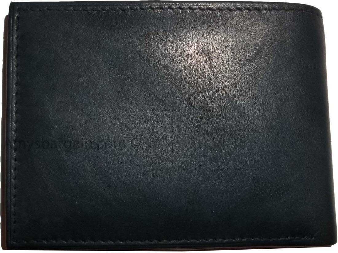 Men's Wallet Leather Bifold wallet 8 Card Holder 2 ID window 2 Bill slots - Image 13