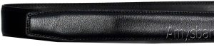 Men’s black leather belt strap Size L. 38" strap Genuine leather New Strap only - Image 3