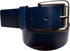 Men's blue Leather Belt size 46 leather waist belt brand newLeather belt