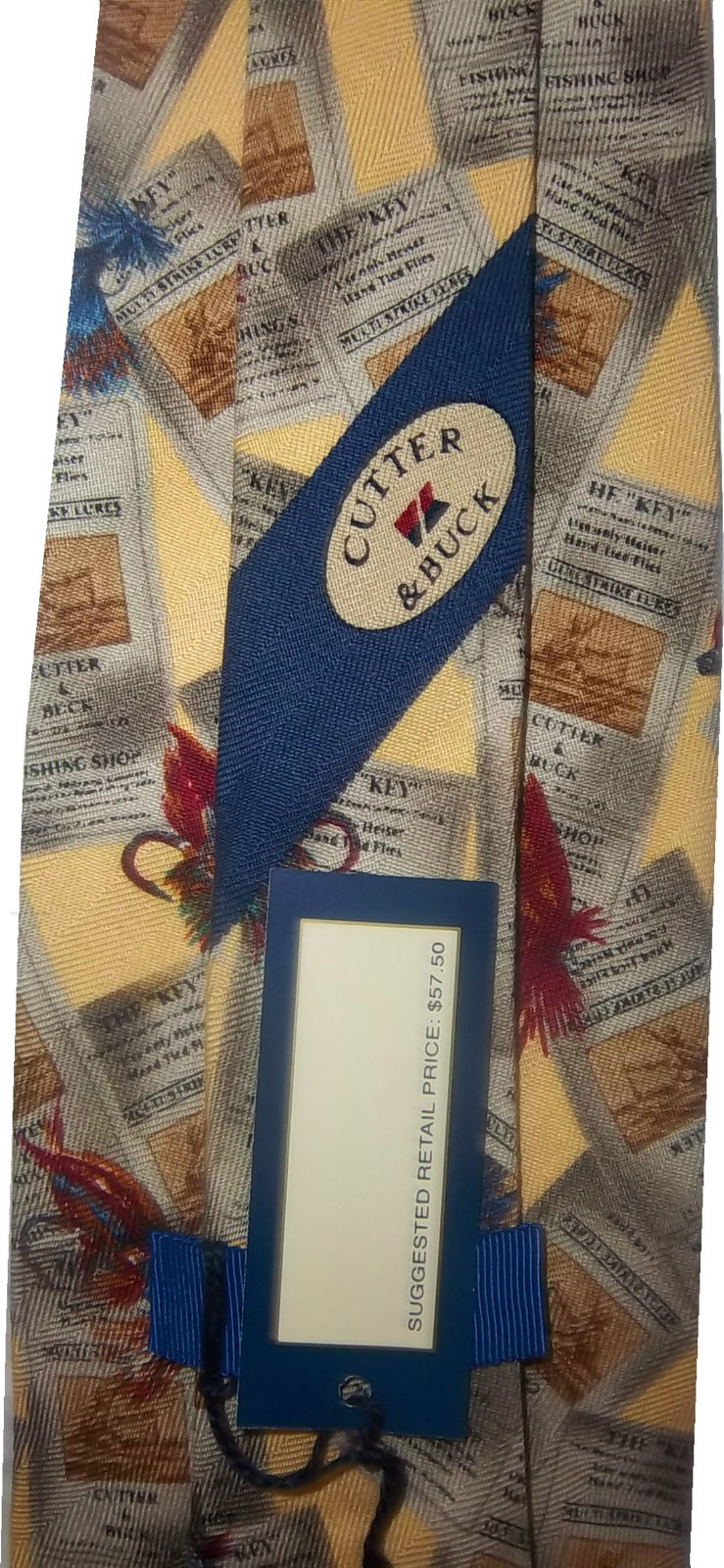Men's tie Cutter and Buck Designer Silk Tie Neck wear Brand New With Tag - Image 6
