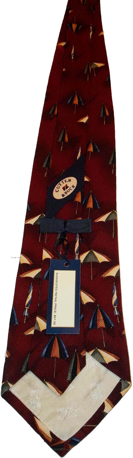 Men's tie, Designer ties Cutter & Buck tie 100% Silk Tie Neck wear Made in USA - Image 12