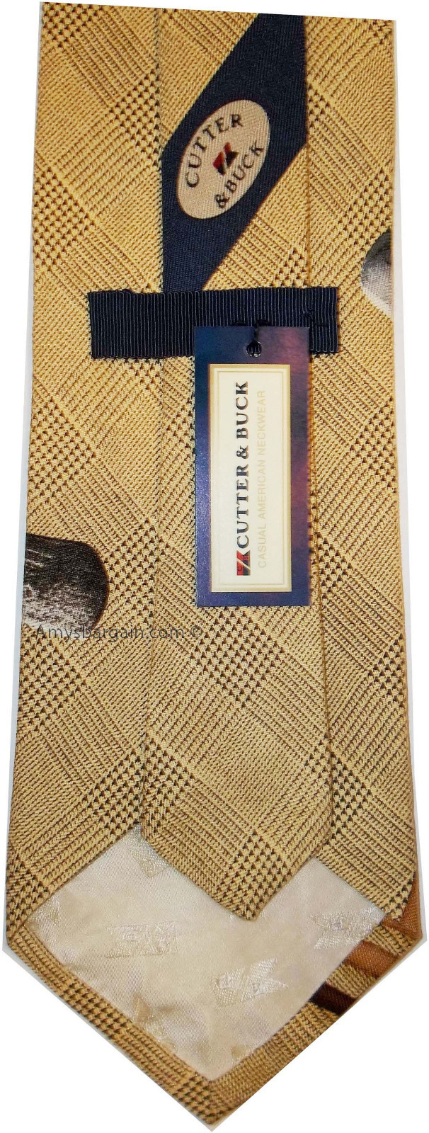 Men's tie, Designer ties Cutter & Buck tie 100% Silk Tie Neck wear Made in USA - Image 7