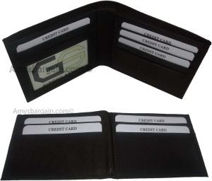 Men's wallet 2-in-1 Genuine Leather man's wallet 3 ID case 3 bill slot ID wallet - Image 10
