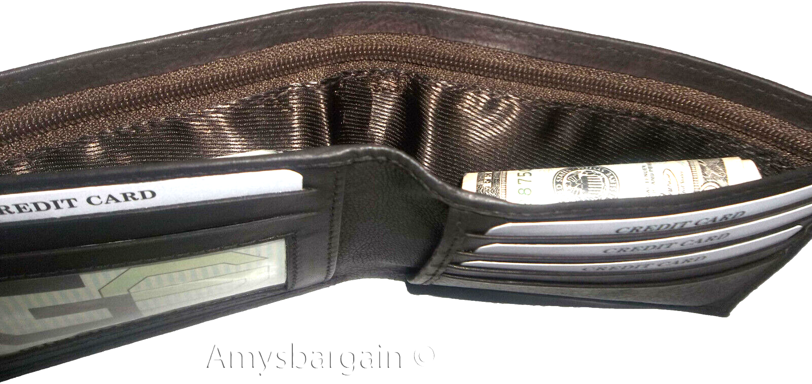 Men's wallet. 2-in-1 Genuine Leather man's wallet 3 ID case 3 billfold ID wallet - Image 6
