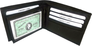 Men's wallet. 2-in-1 Genuine Leather man's wallet 3 ID case 3 billfold ID wallet - Image 9