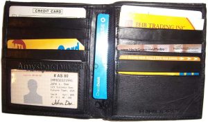 Men's wallet. Leather Hipster wallet USA Euro Int'l currencies zip coin purse BN - Image 10