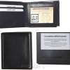 Men's wallet, RFID wallet, Genuine Leather Bifold 3 billfold ID. BR New in Box