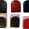 Money clip, Crocodile skin printed leather money clip  currency holder Brand new