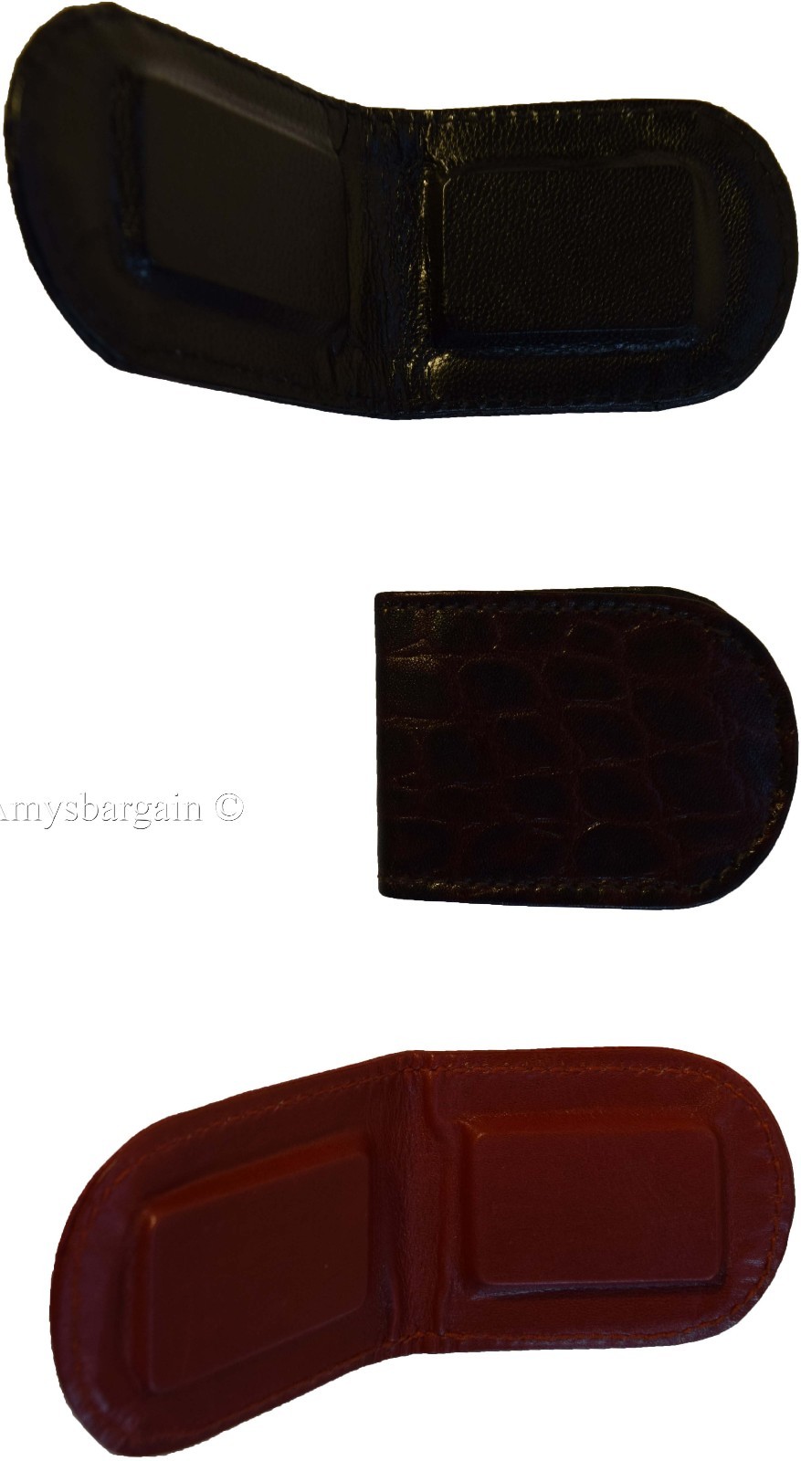 Money clip, Crocodile skin printed leather money clip currency holder Brand new - Image 8