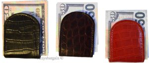 Money clip, Crocodile skin printed leather money clip currency holder Brand new - Image 10