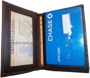 New Business, Credit Card, ID card. picture Holder,3 Card Case 3 ID windows. B N - Image 5