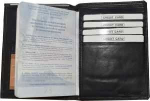 New Leather Passport cover, Int'l Unbranded Credit card ID case wallet new case. - Image 7