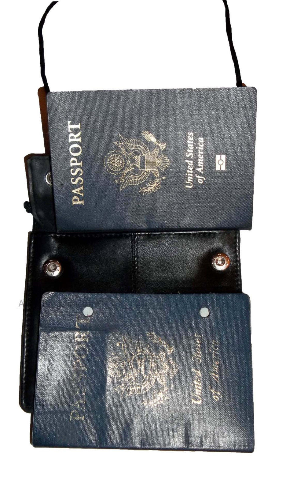 New Leather passport case wallet credit Card case ID Holder shoulder bag bnwt - Image 13