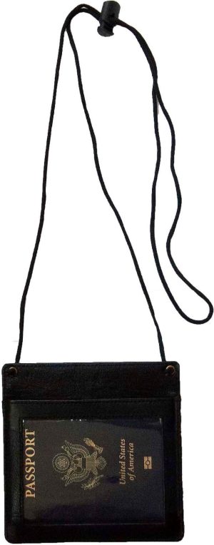 New Leather passport case wallet credit Card case ID Holder shoulder bag bnwt - Image 6