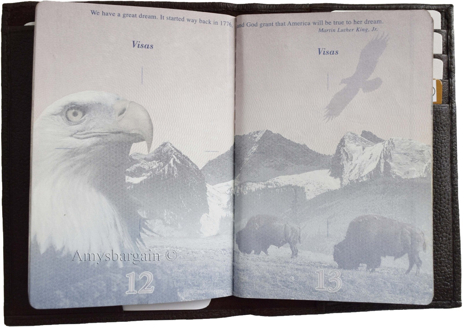 New Leather passport cover, Brown Unbranded international leather passport case* - Image 15