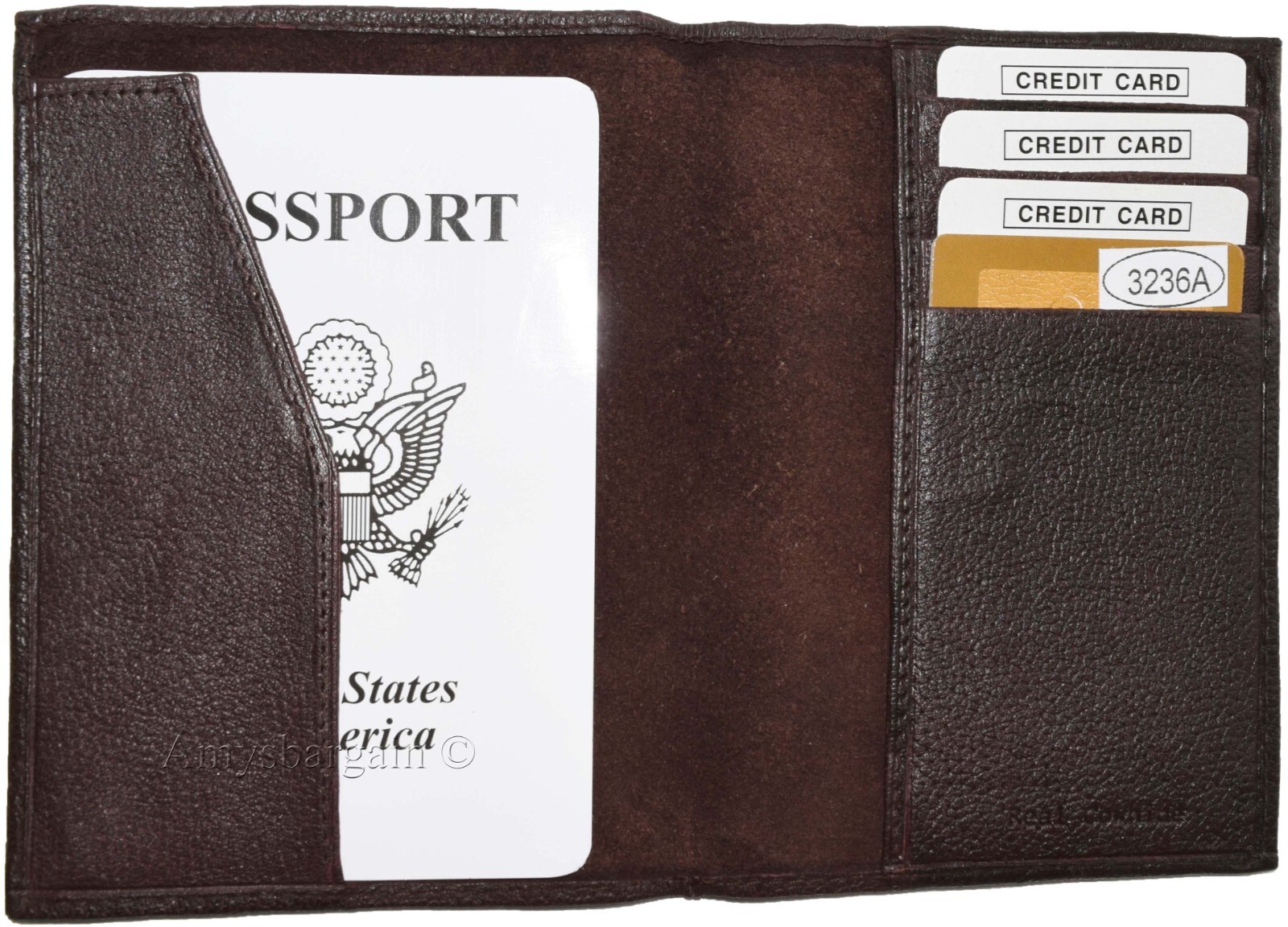 New Leather passport cover, Brown Unbranded international leather passport case* - Image 17