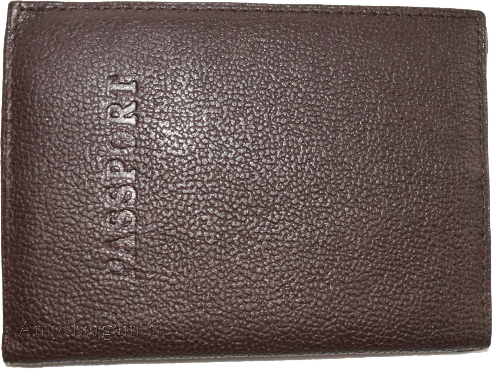 New Leather passport cover, Brown Unbranded international leather passport case* - Image 6
