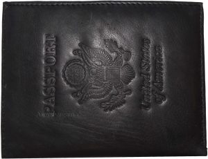 New Leather passport cover, Unbranded Billfold wallet credit card ID Bifold BN. - Image 4