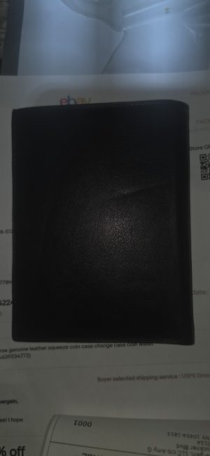New Leather passport cover, Unbranded Billfold wallet credit card ID Bifold BN. - Image 10