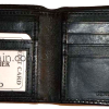 New Men's Leather Black Wallet 5 Credit card slots 2 Bill Pockets ID case BN