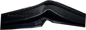 New Men's Leather Black Wallet 5 Credit card slots 2 Bill Pockets ID case BN - Image 9