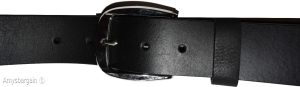 New Men's Small size Leather Belt, Cowhide Unbranded One sole Leather Black belt - Image 12