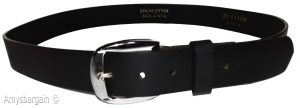 New Men's Small size Leather Belt, Cowhide Unbranded One sole Leather Black belt - Image 4