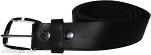 New Men's Small size Leather Belt, Cowhide Unbranded One sole Leather Black belt - Image 8