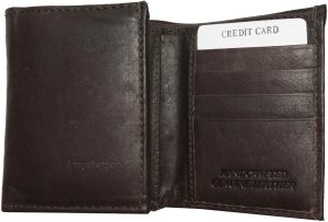 New Men's Trifold Leather Wallet 2 Bill slots ID credit card space Brand new - Image 8