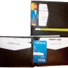 New Style Trifold Leather Man’s Bifold wallet credit card ID men's Billfold #523
