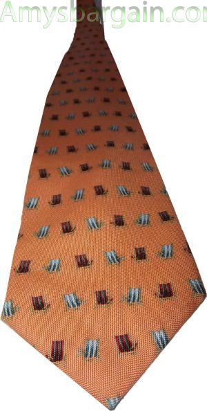 New TOMMY BAHAMA TIE: 100% Silk Man’s Designer neck wear Made in USA New Cravat - Image 4