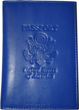 New USA Leather Passport cover Credit ATM Card holder passport / card case bnwt*