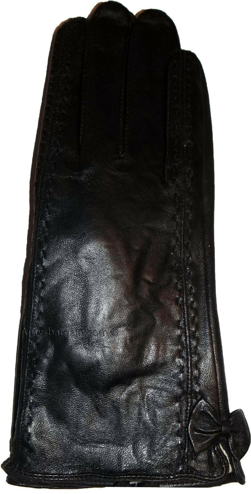 New Woman's Soft Leather Gloves Black Warm Winter Gloves BN Les Guant De Cuir** - Image 11