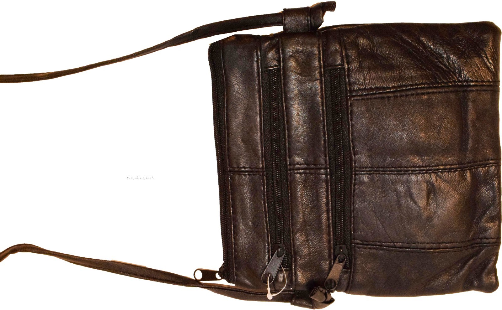 New black small handbag leather shoulder bag swing pouch passport bag Brand NWT* - Image 4