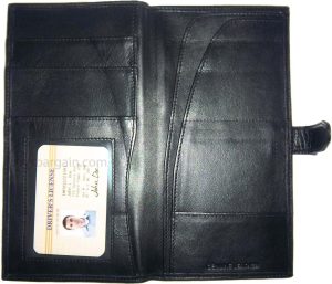 Organizer, Leather document case, passport ID airline ticket Credit card planner - Image 6