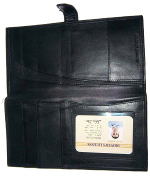 Organizer, Leather document case, passport ID airline ticket Credit card planner - Image 8
