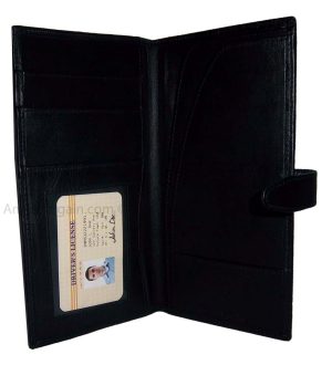 Organizer, Leather document case, passport ID airline ticket Credit card planner - Image 9