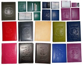 Passport case. Leather Passport cover. Leather Wallet, Passport book case. B New