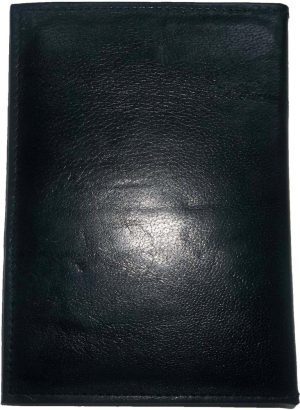 Passport case black genuine leather passport cover lot of 6 travel accessories - Image 13