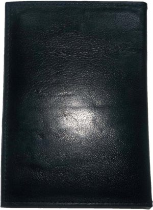 Passport case black genuine leather passport cover lot of 6 travel accessories - Image 10
